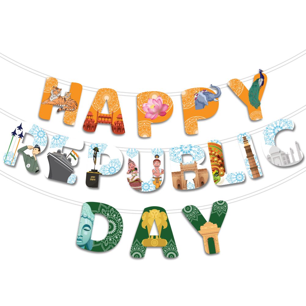 Happy Republic Day Banner (Design 1)