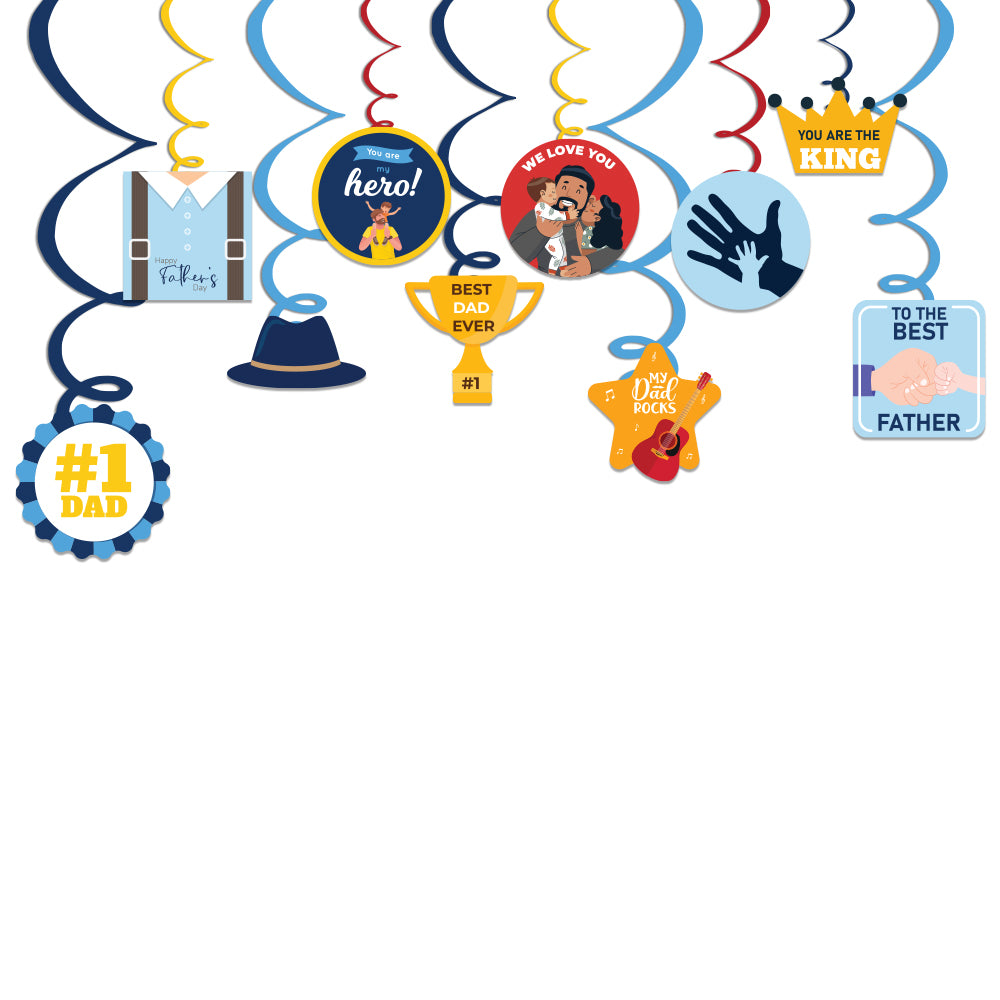 Hanging Swirls For Father's Day