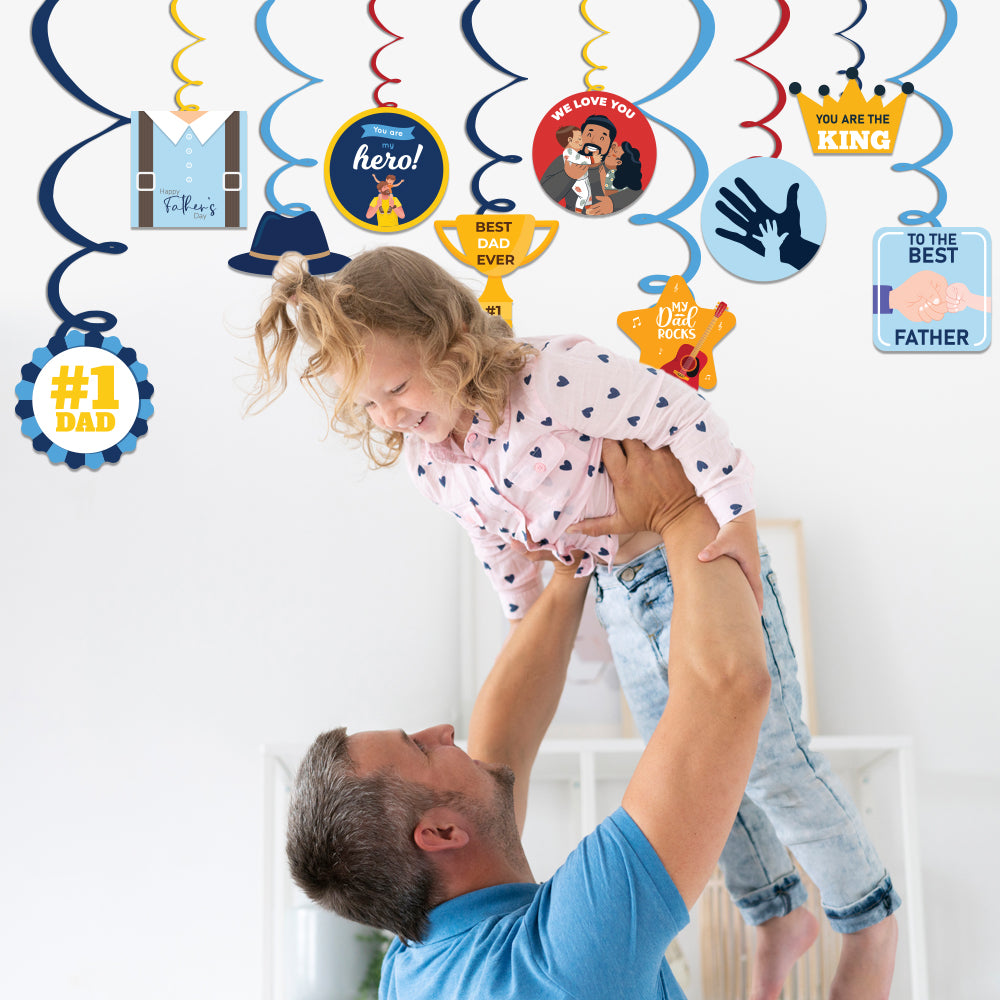 Hanging Swirls For Father's Day