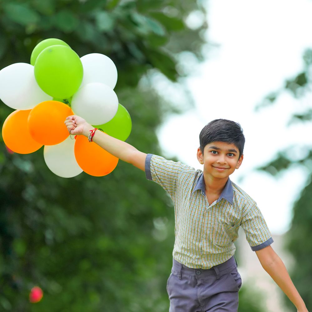 Happy Republic Day Tricolor Balloons