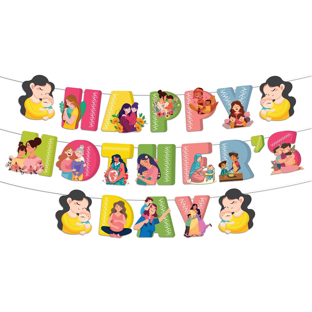 Pastel Multicolour Mother's day Banner