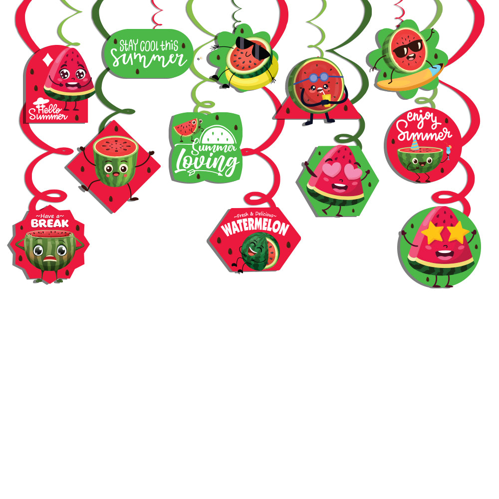 Watermelon Theme Swirls