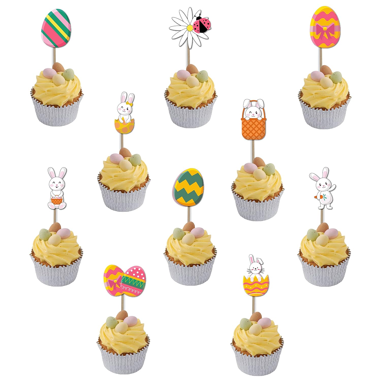 Happy Easter Cupcake Toppers