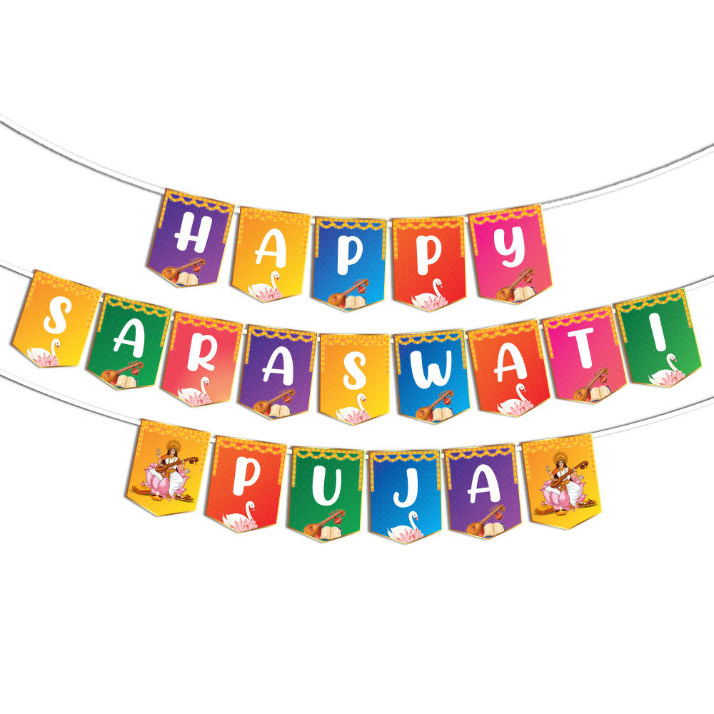 Happy Saraswati Puja Banner