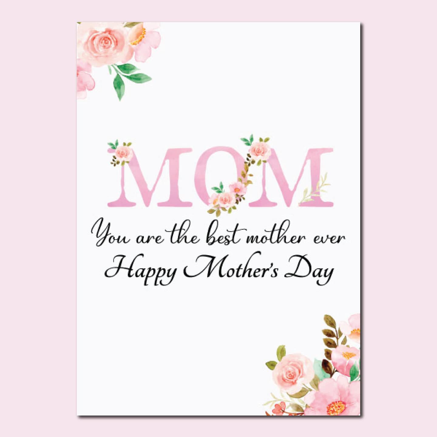 Mother's Day Floral Greeting Card