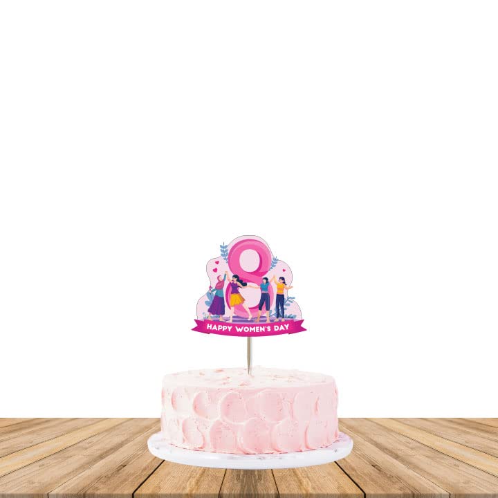 Happy Women's Day Cake Topper