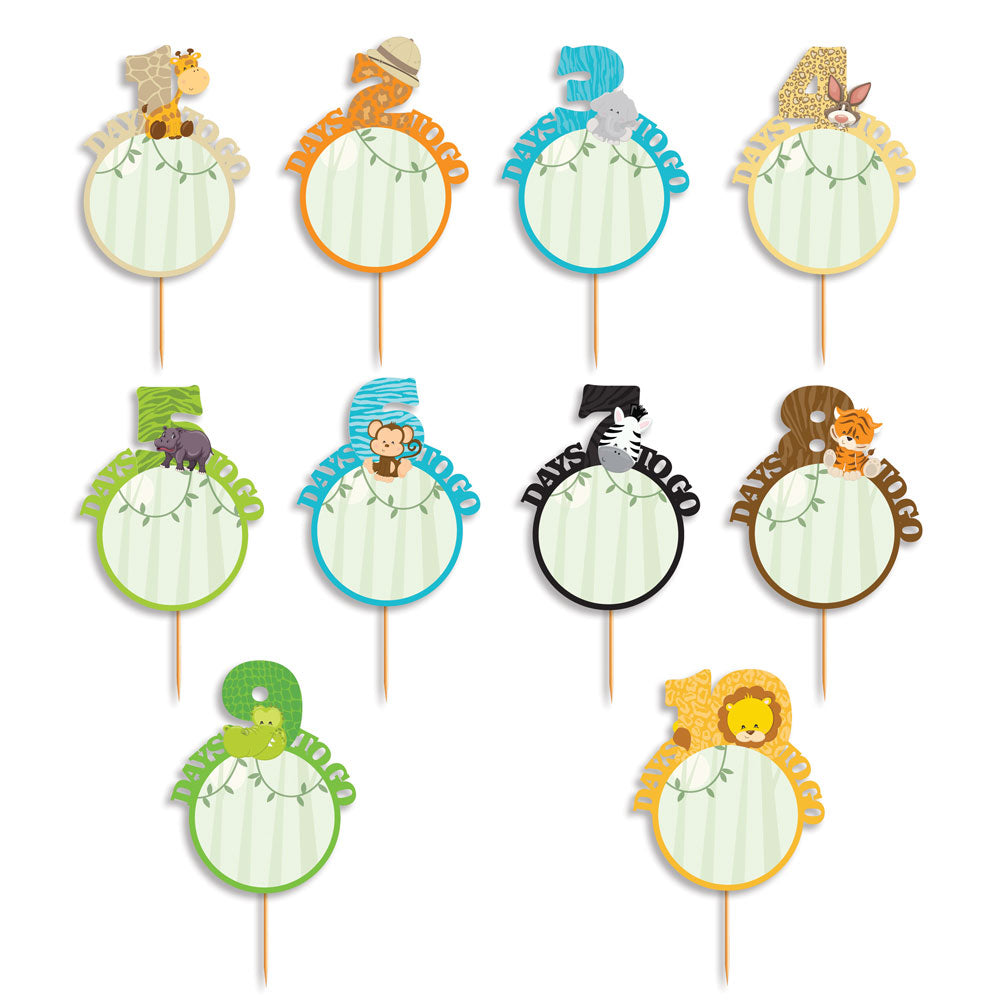 Jungle Safari Theme Countdown Props