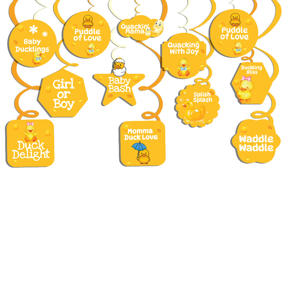 Quack Theme Hanging Swirls