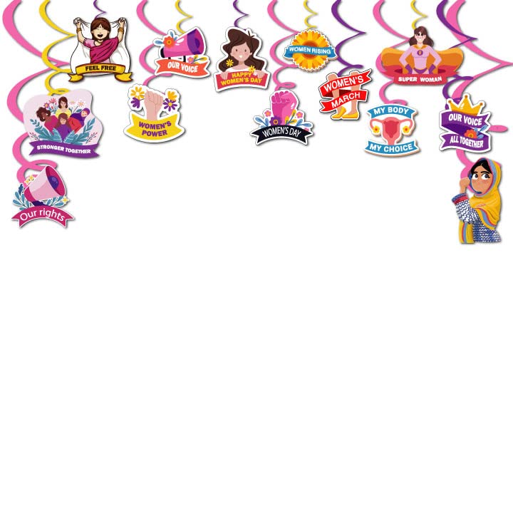 Hanging Swirls For Women's Day