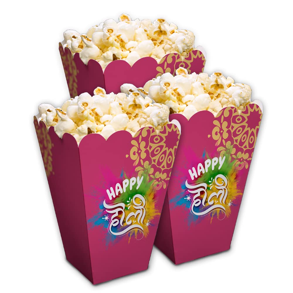 Snacks/Popcorn Box For Holi Party