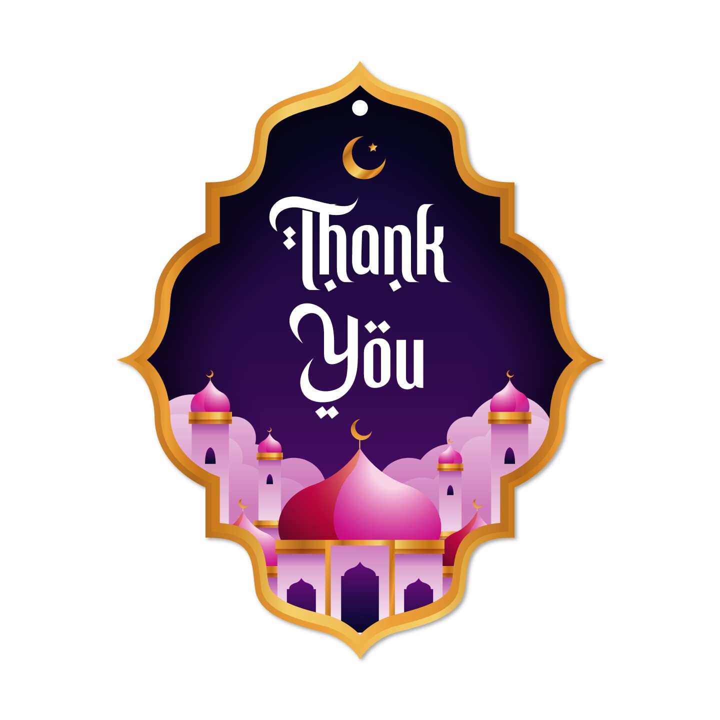 Thank You Tags for Ramadan/Eid (Purple)