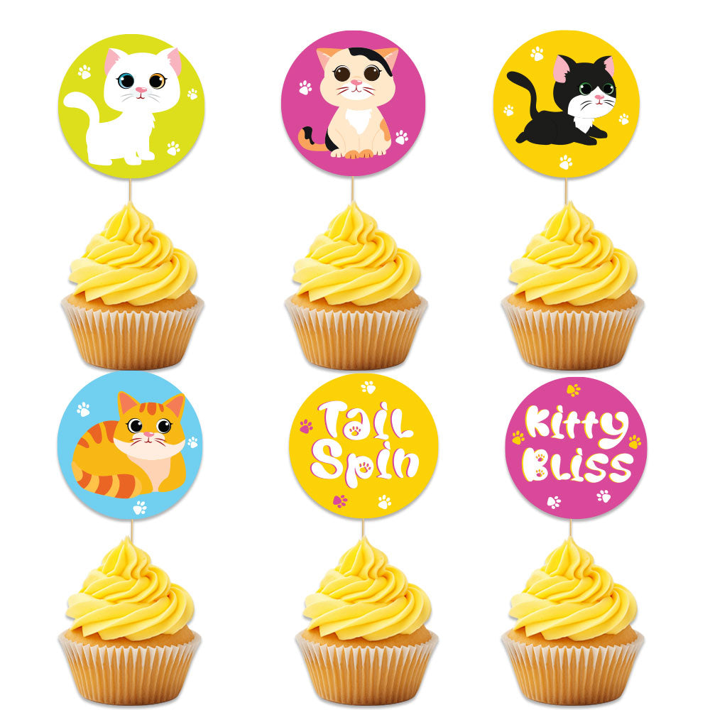Kitty Party Theme Cupcake Toppers
