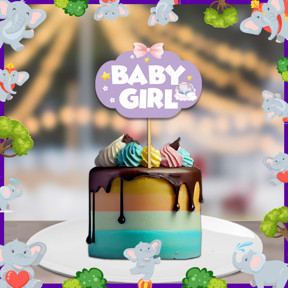 Baby Trunk Theme Cake Topper