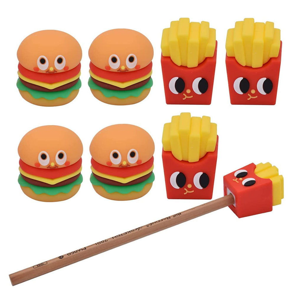 Fast Food Theme Sharpeners (Burger & Fries)
