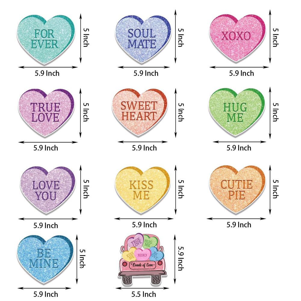 Swirls Hearts For Valentine's Day