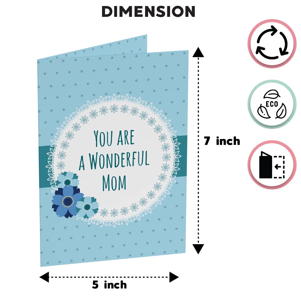 Mother's Day Blue Greeting Card