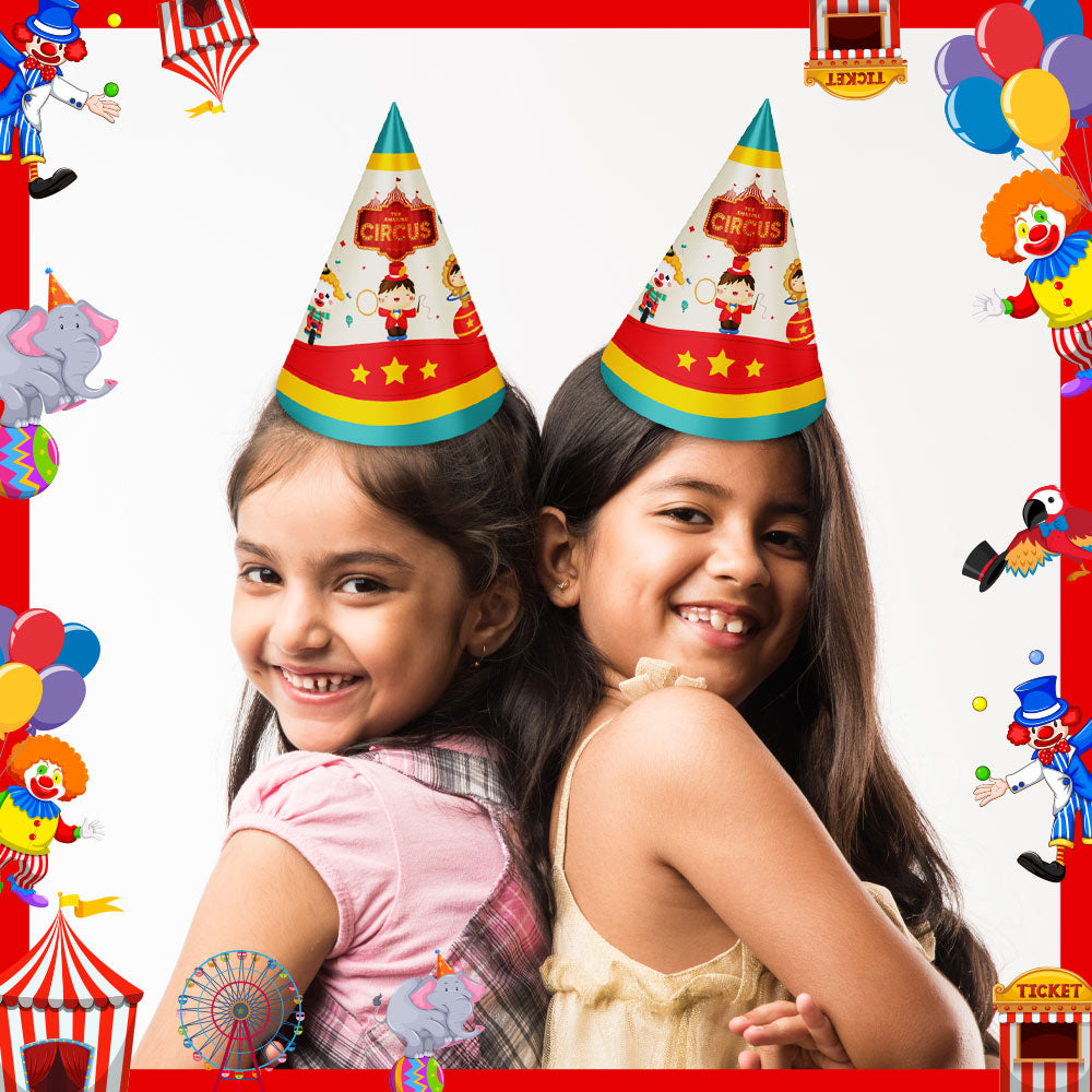 Circus Fun Fair Theme Cone Hats