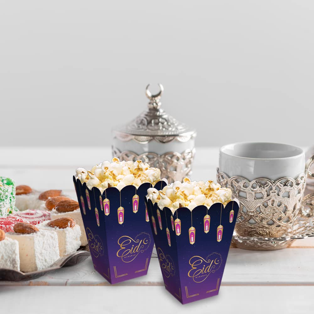 Snacks/Popcorn Boxes For Eid (Purple)
