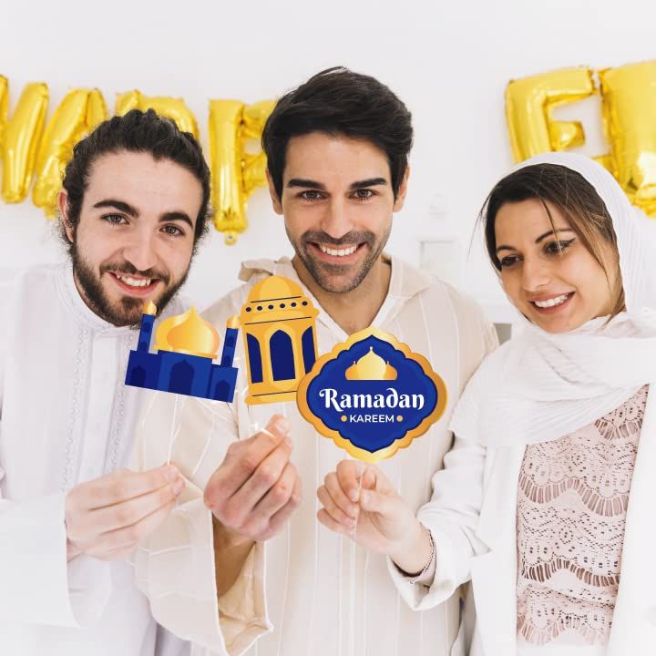 Photobooth Props For Eid/Ramadan (Blue)