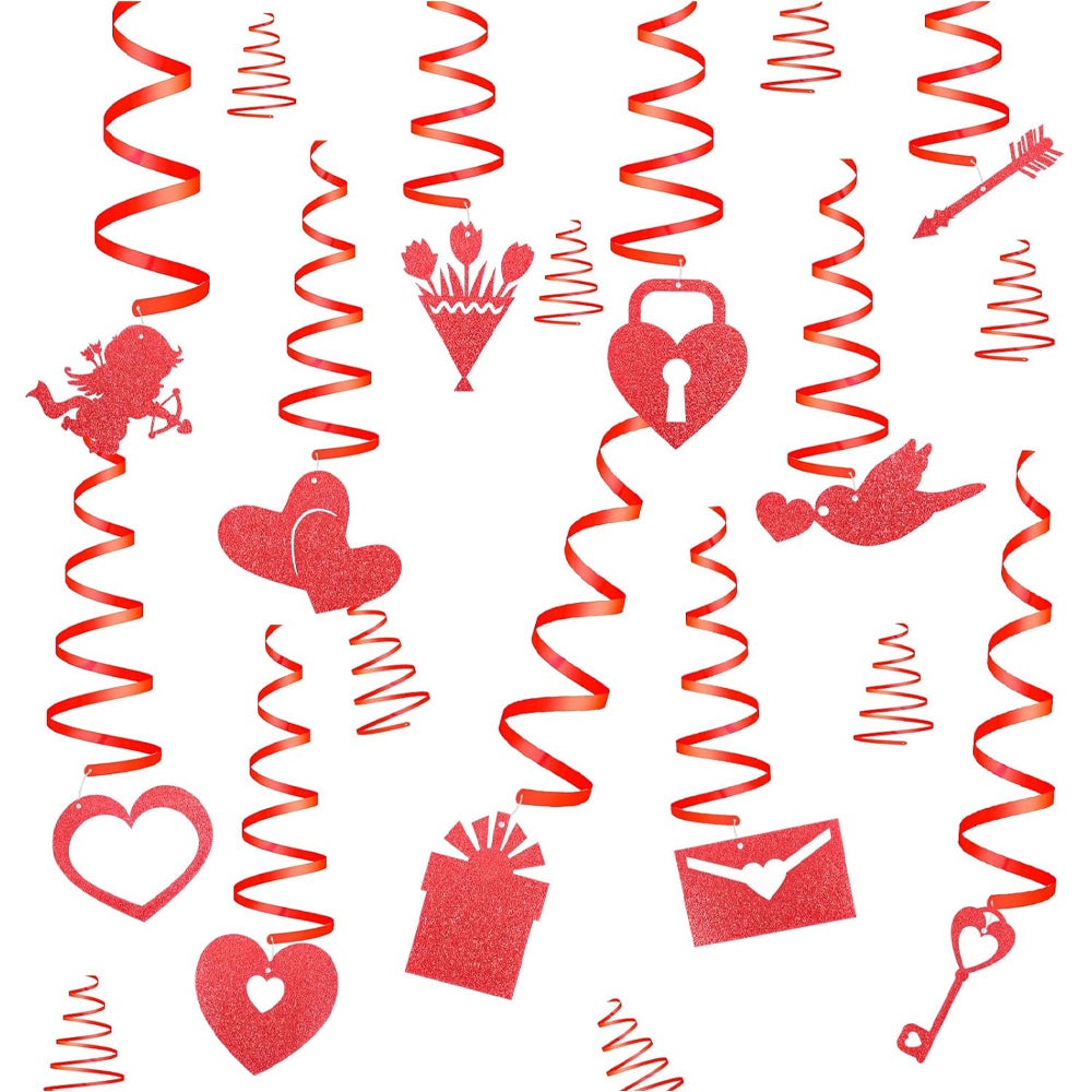 Swirls In Red For Valentine's Day