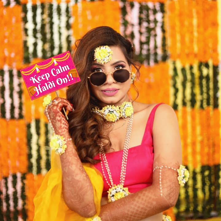 Haldi Photobooth Props