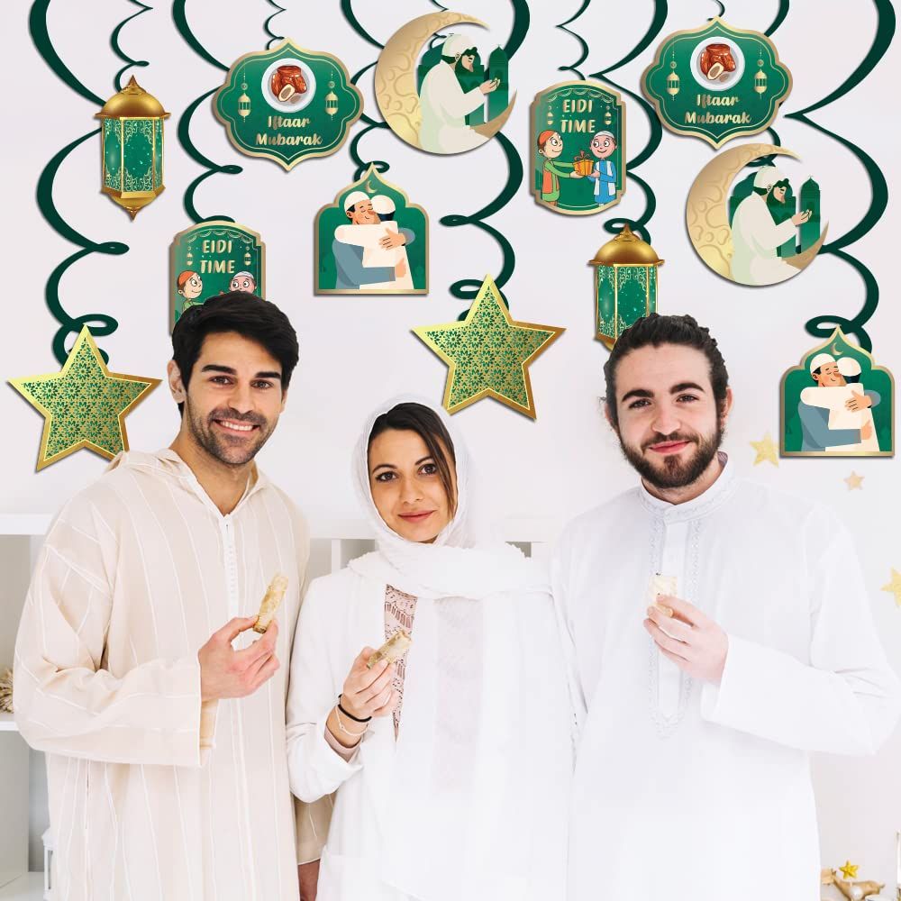 Hanging Swirls For Eid Decoration