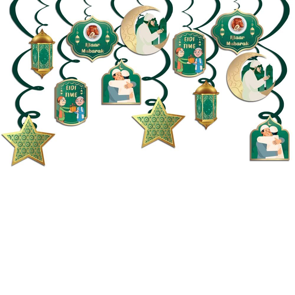 Hanging Swirls For Eid Decoration