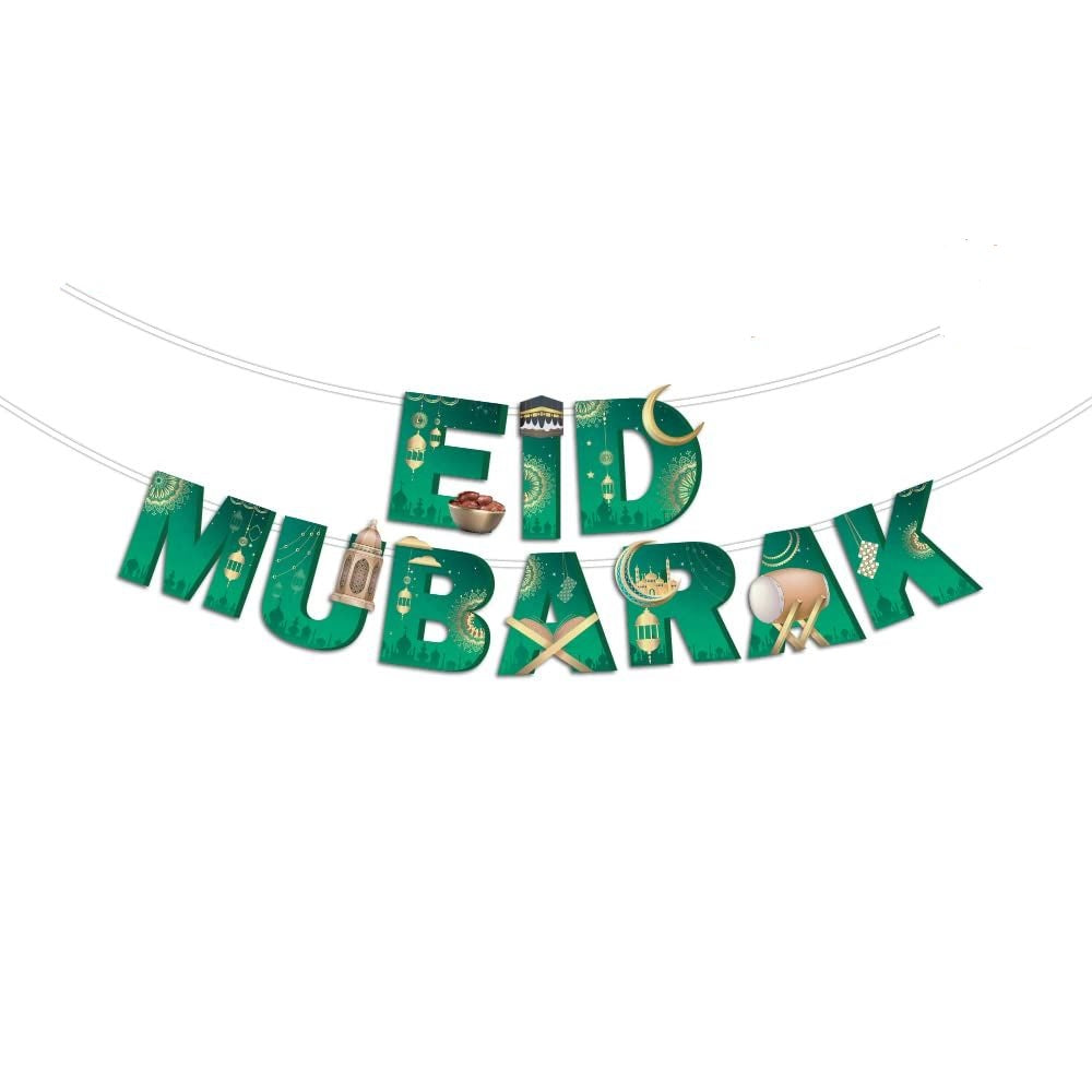 Eid Mubarak Banner (Green)