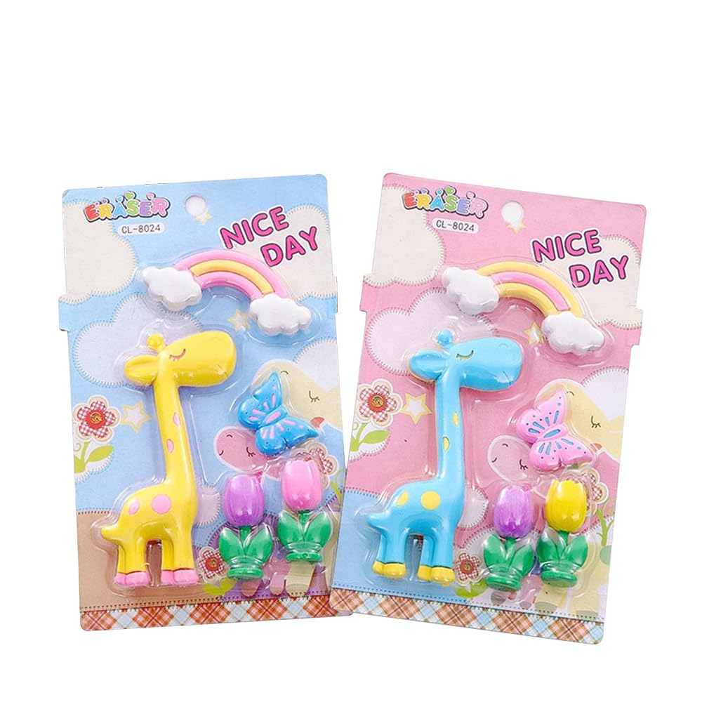 Giraffe Eraser Set