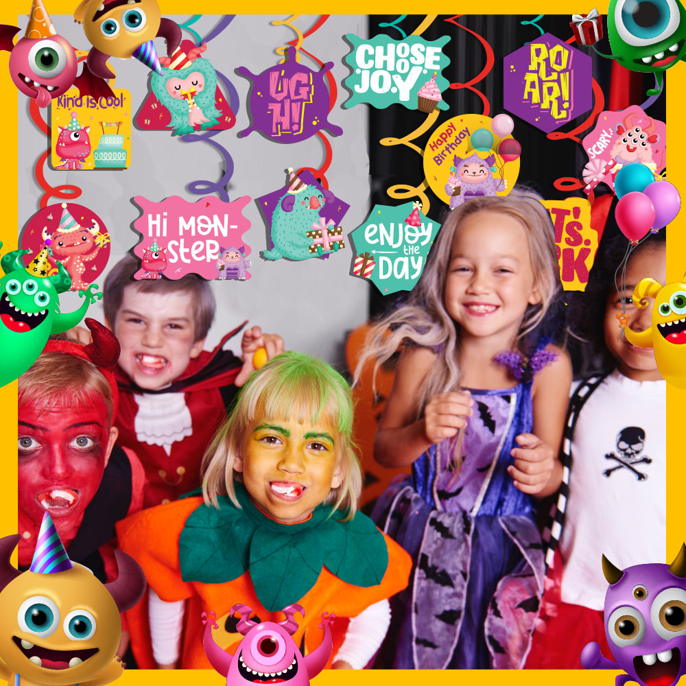 Monster Girl Theme Hanging Swirls