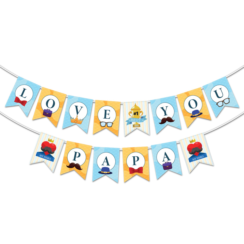 Love You Papa Banner