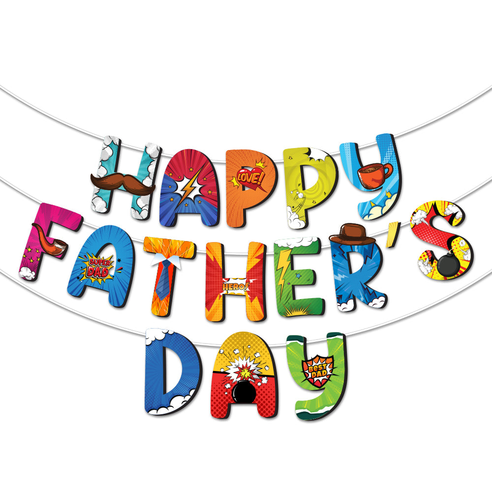 Super Hero Father's Day Banner