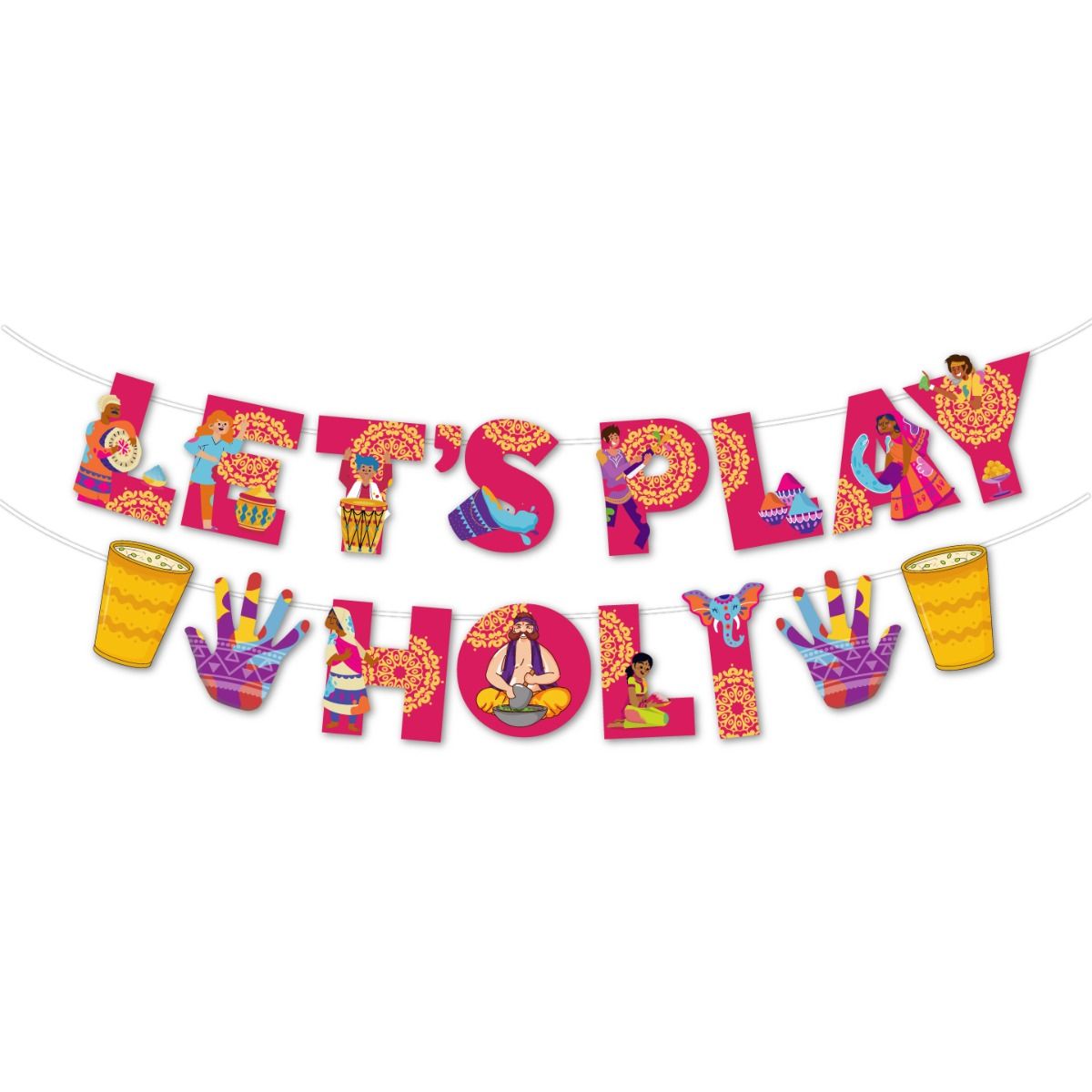Let's Play Holi Banner