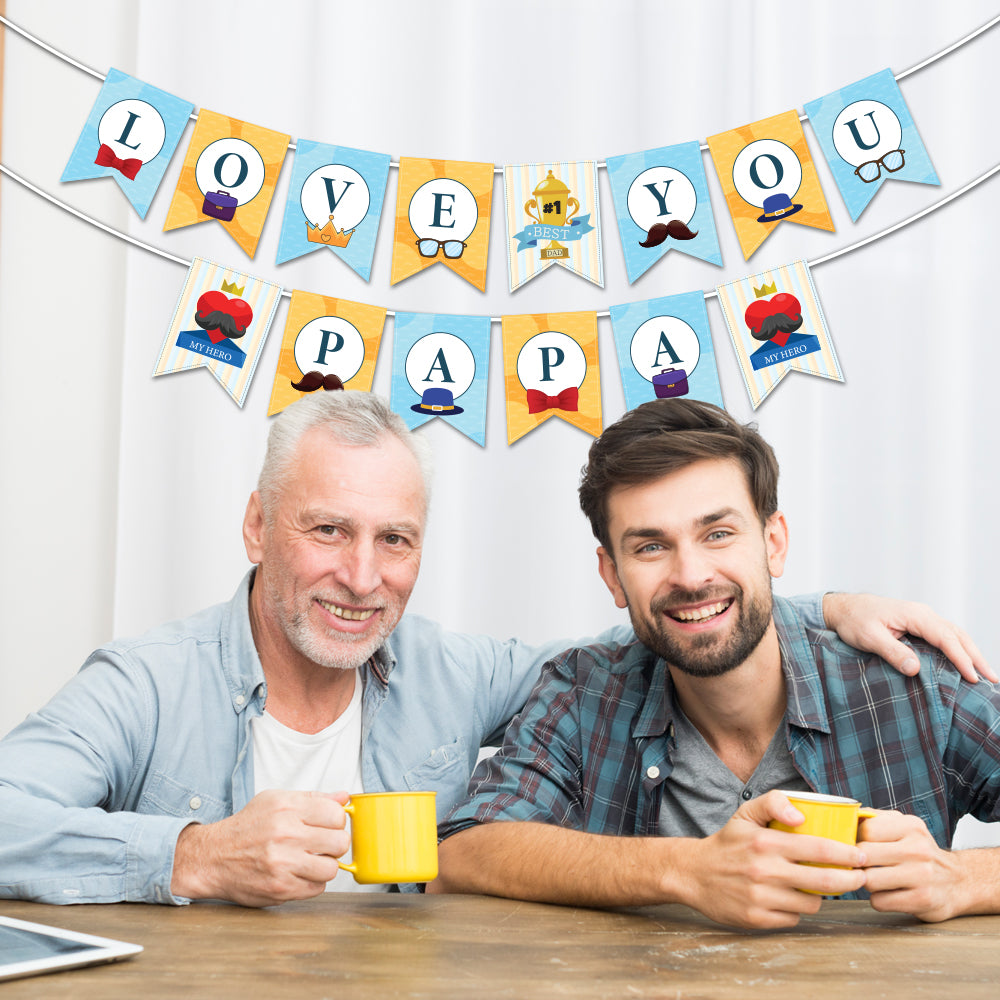 Love You Papa Banner