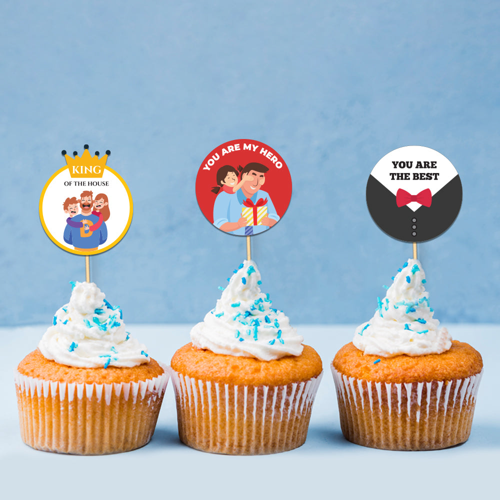 Cupcake Toppers For Father's Day