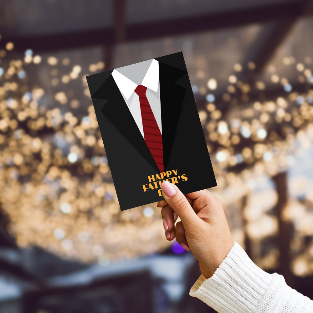 Father's Day Suit Greeting Card