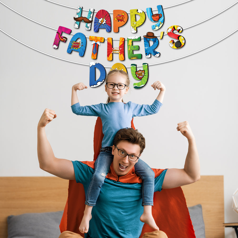 Super Hero Father's Day Banner