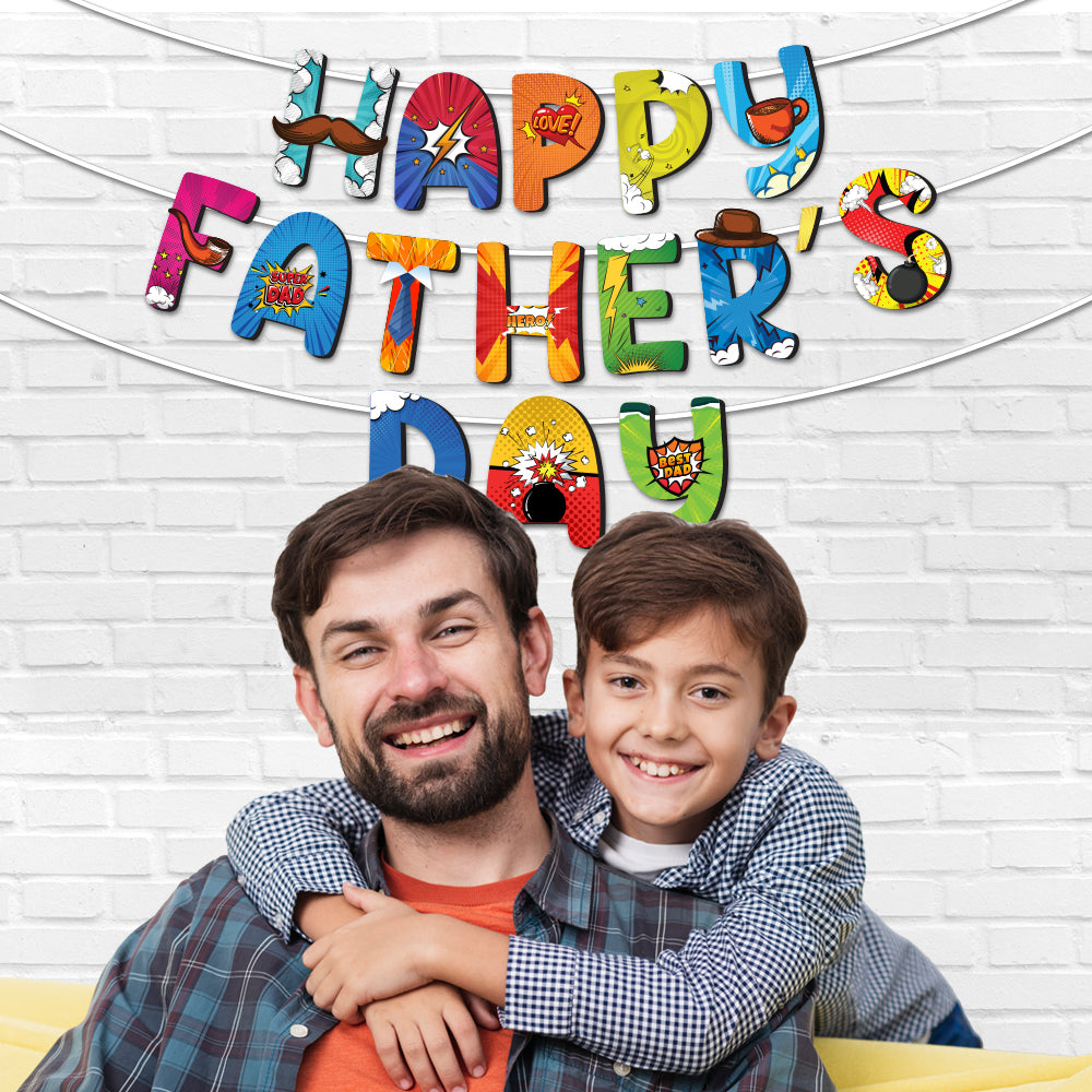 Super Hero Father's Day Banner
