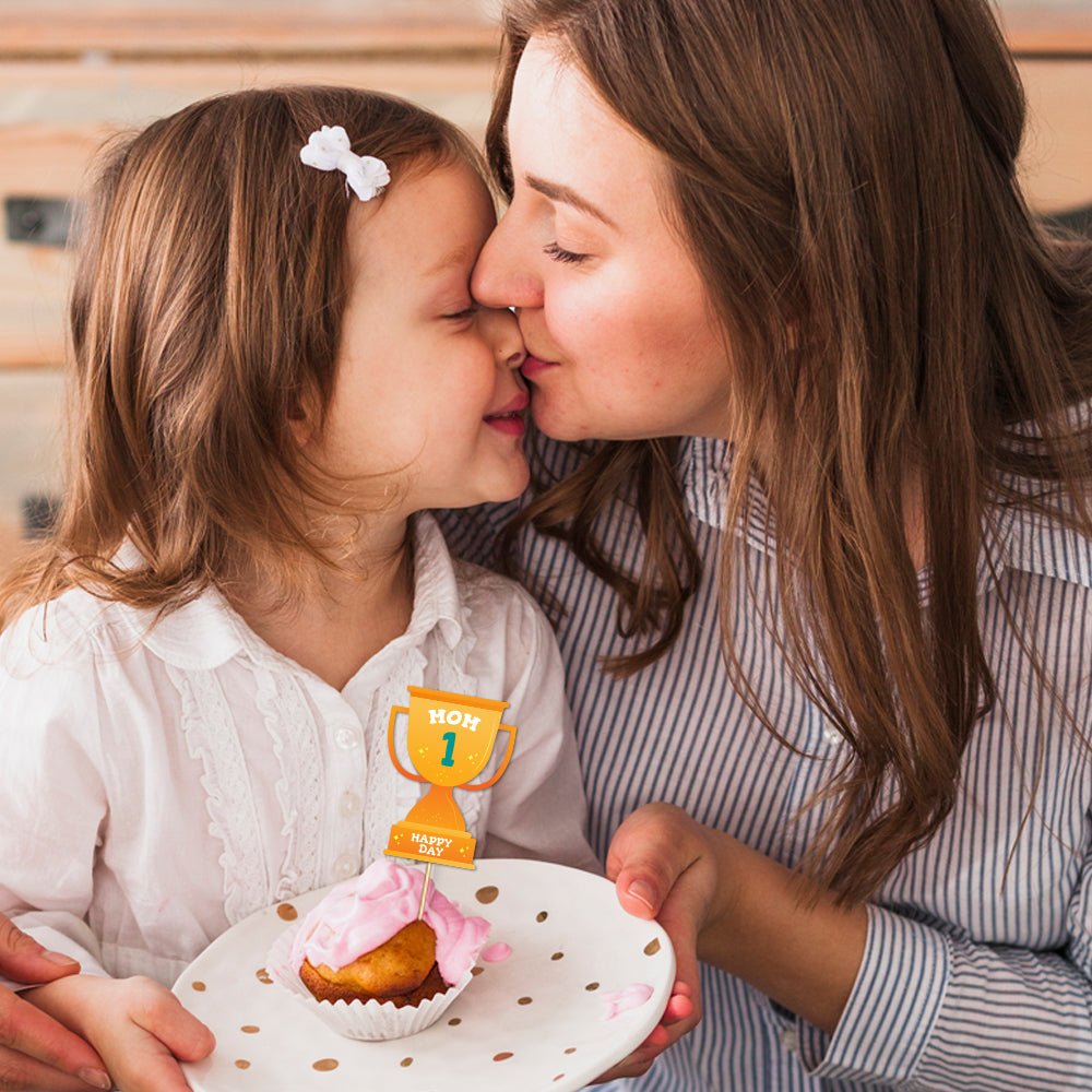Super Mom Cupcake Topper for Mother's day