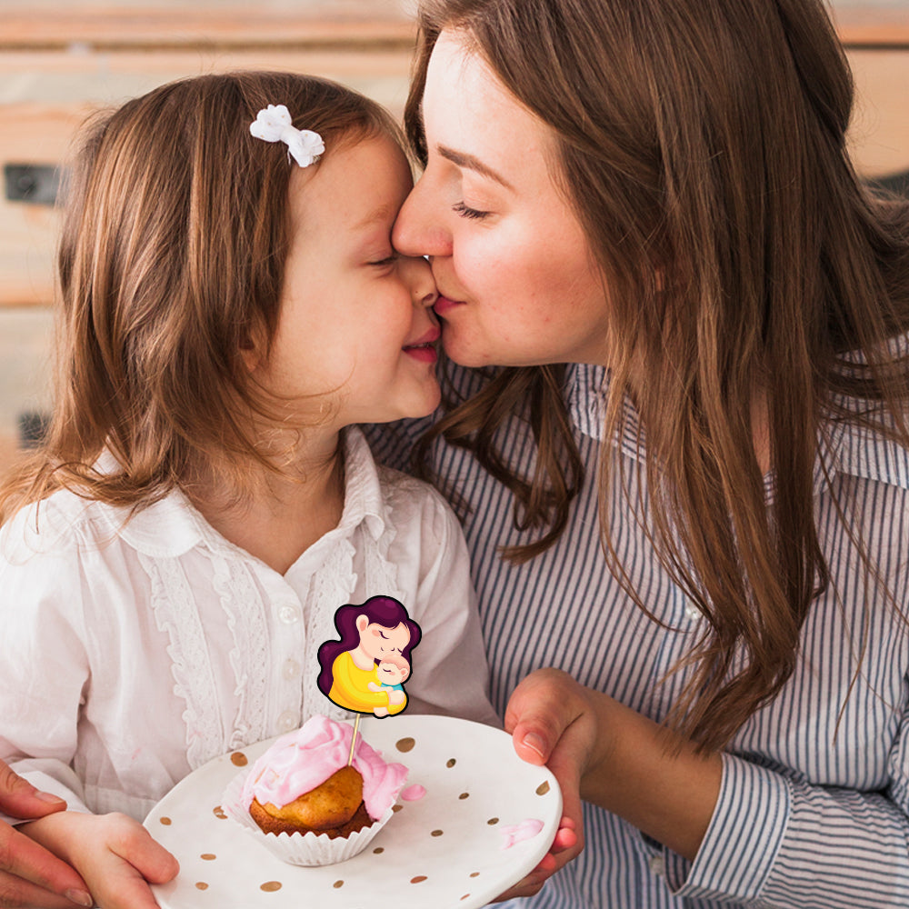 Super Mommio Theme Cupcake topper