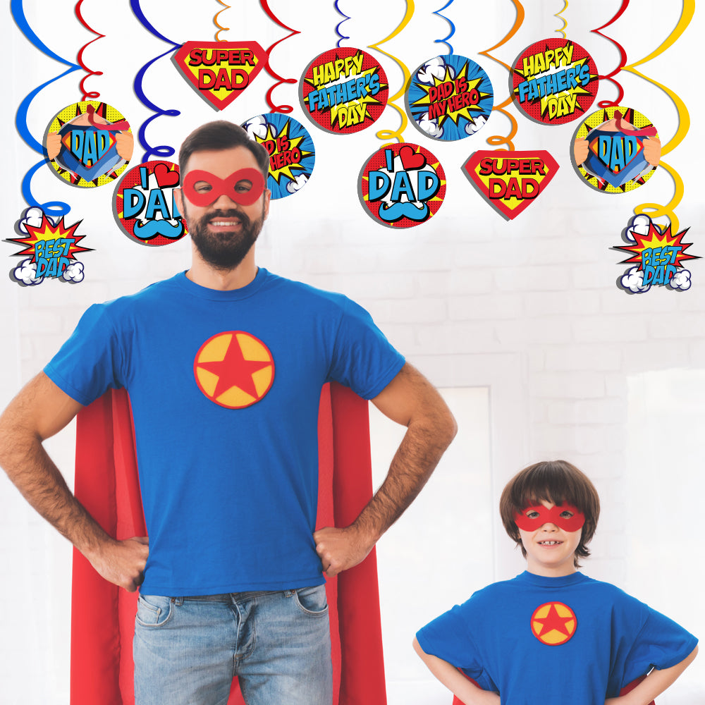 Super Hero Swirls For Father's Day