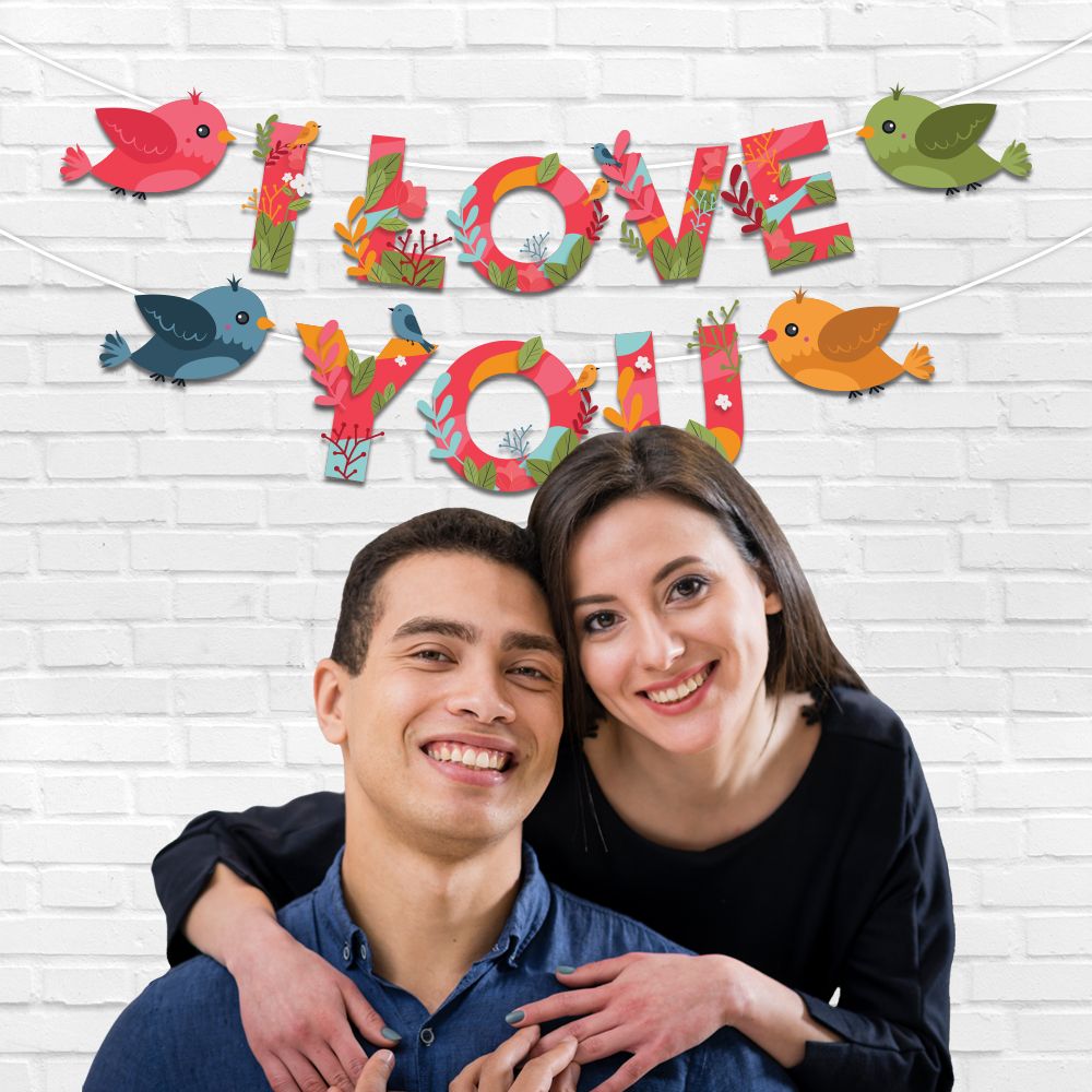 I Love You Valentine's Day Banner