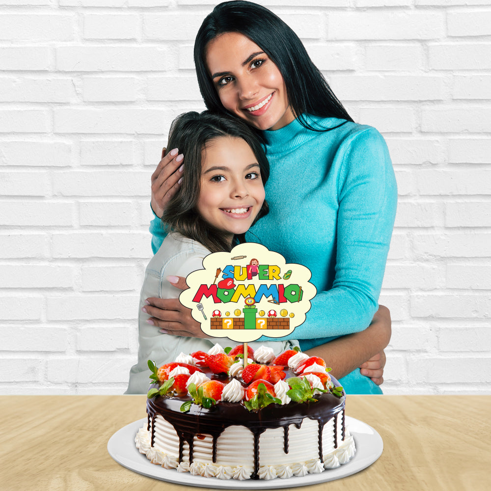 Super Mommio Cake Topper