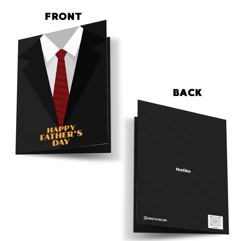 Father's Day Suit Greeting Card