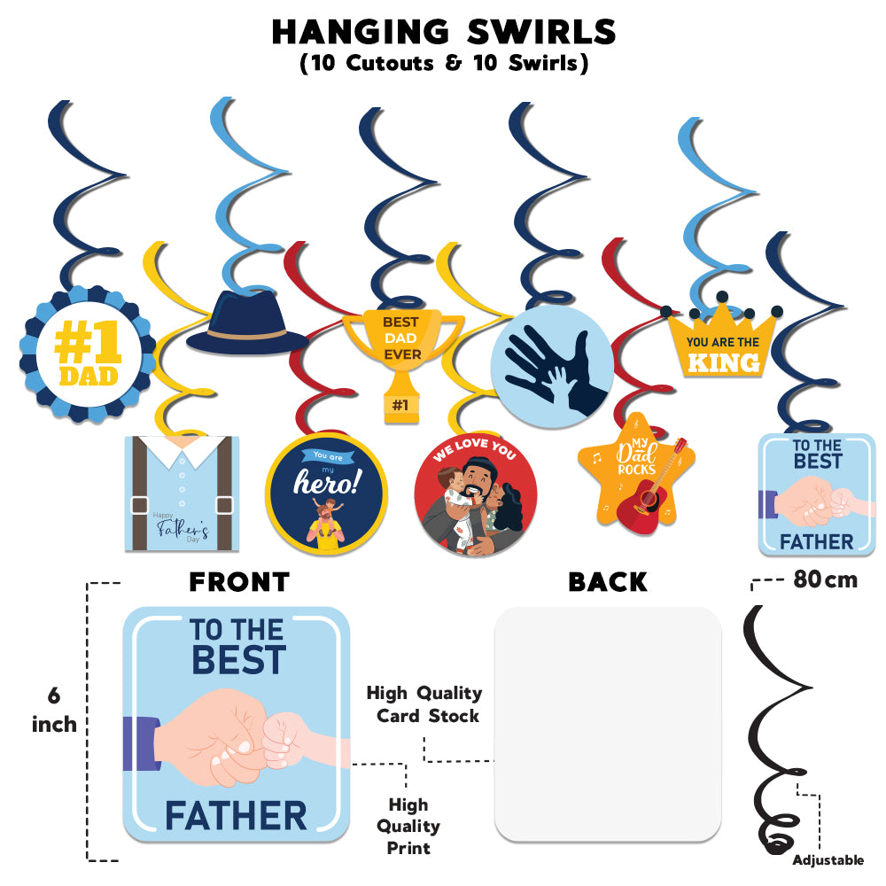 Hanging Swirls For Father's Day