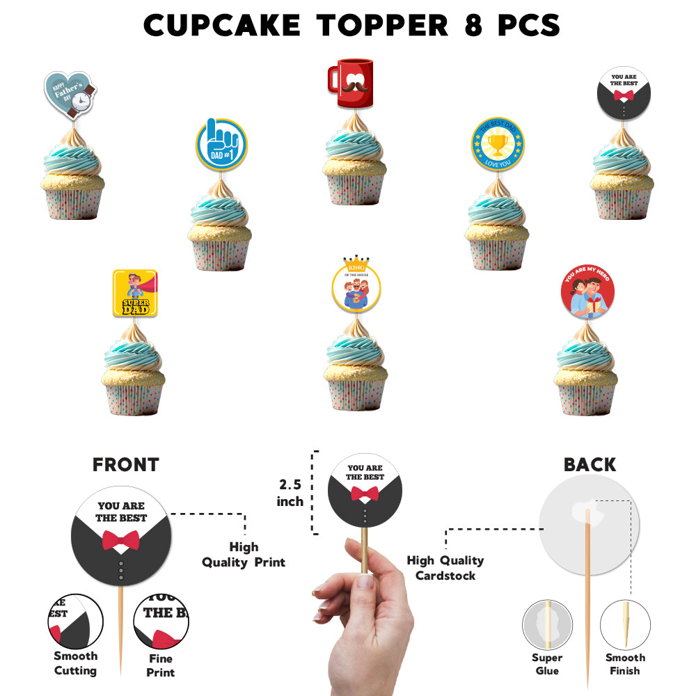 Cupcake Toppers For Father's Day