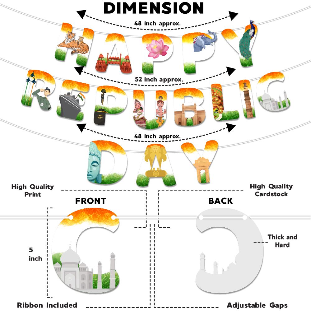 Happy Republic Day Banner (Design 3)