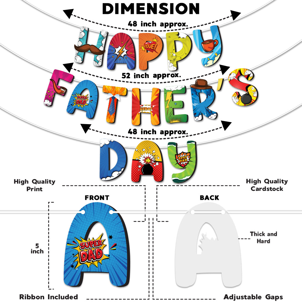 Super Hero Father's Day Banner