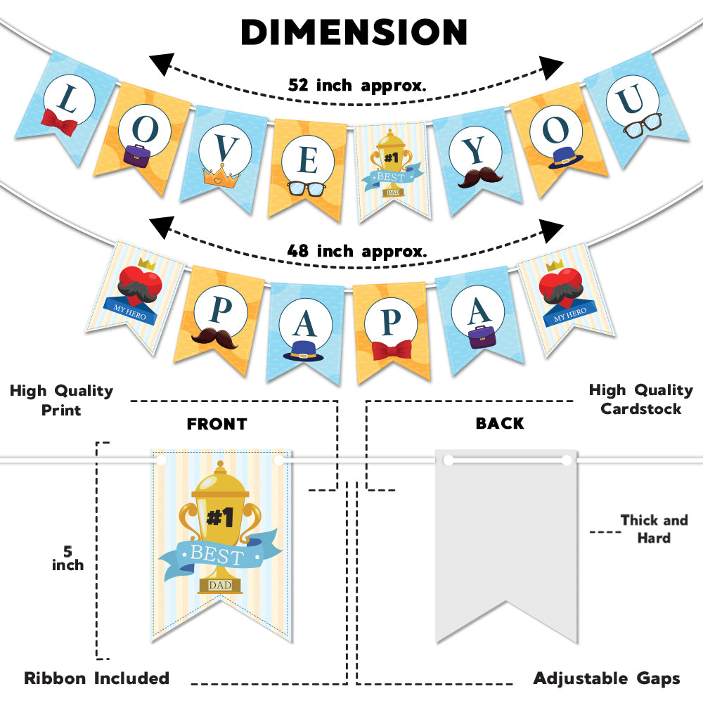 Love You Papa Banner