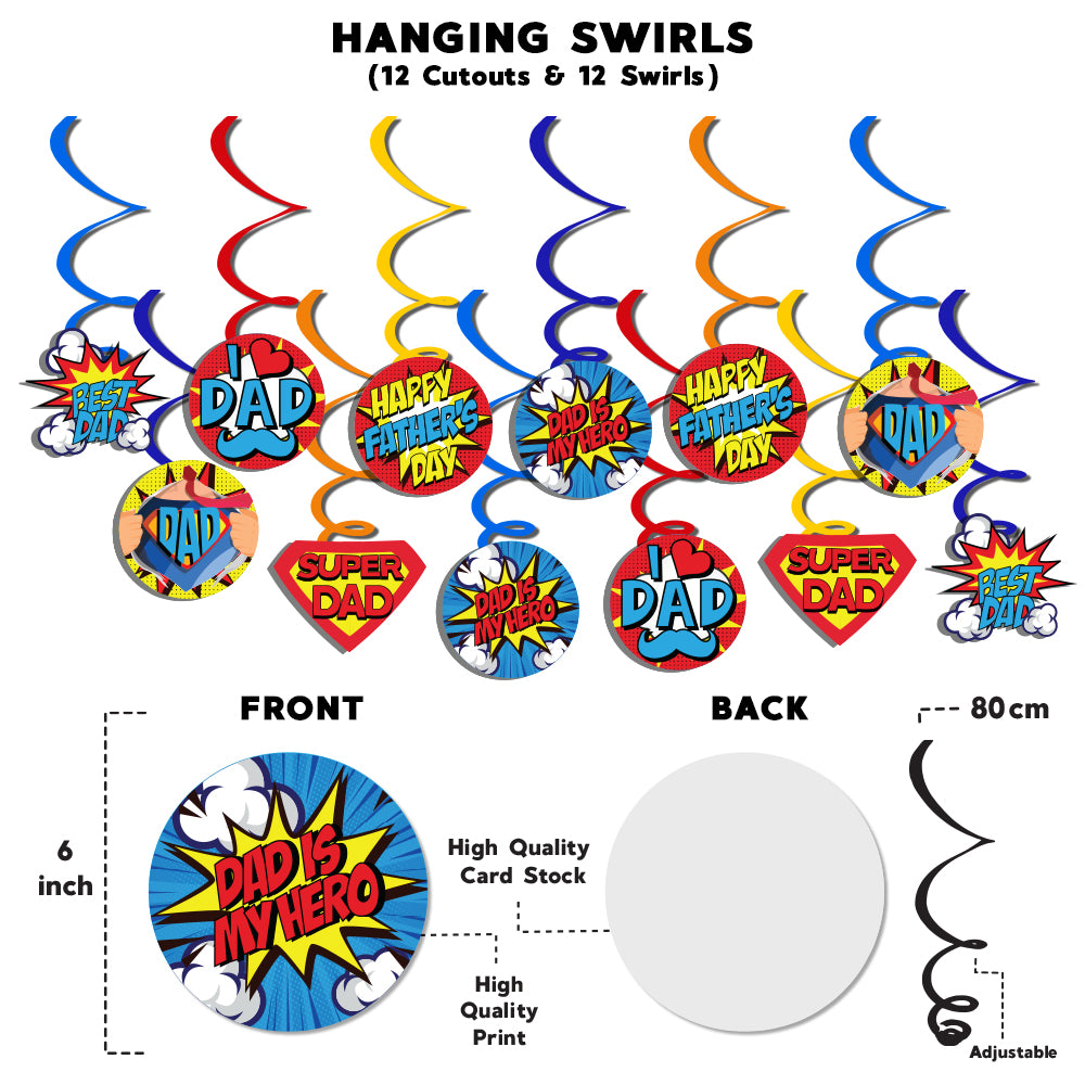 Super Hero Swirls For Father's Day